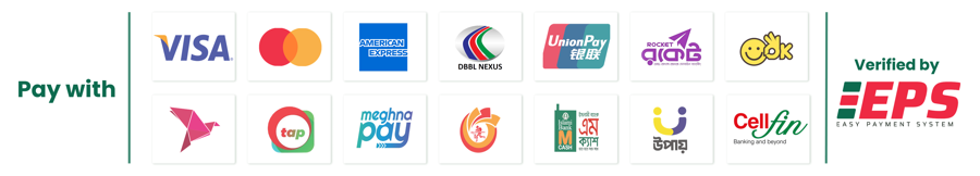 Pay with EPS — Visa, Mastercard, American Express, bKash, Nagad, Rocket ও আরও অনেক মাধ্যম সাপোর্টেড